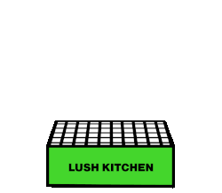 Lush kitchen sticker